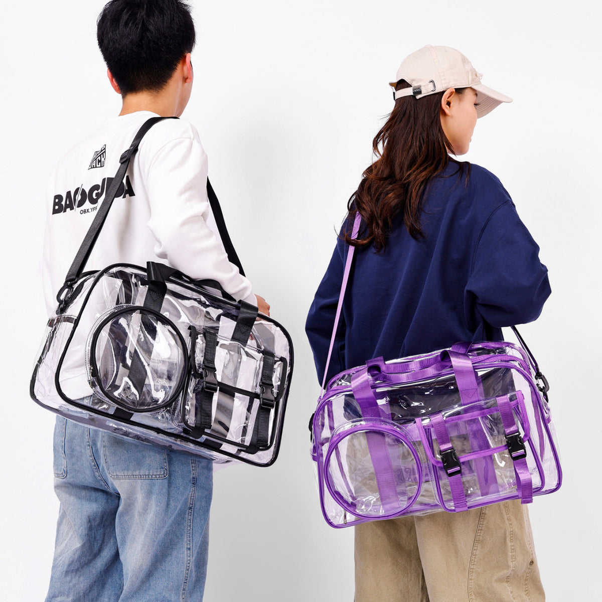 Clear Utility Duffle Bag Emma Tasche