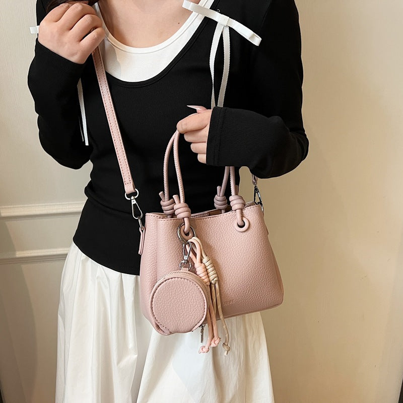 Damen Minihandtasche mit abnehmbarem Münzbeutel