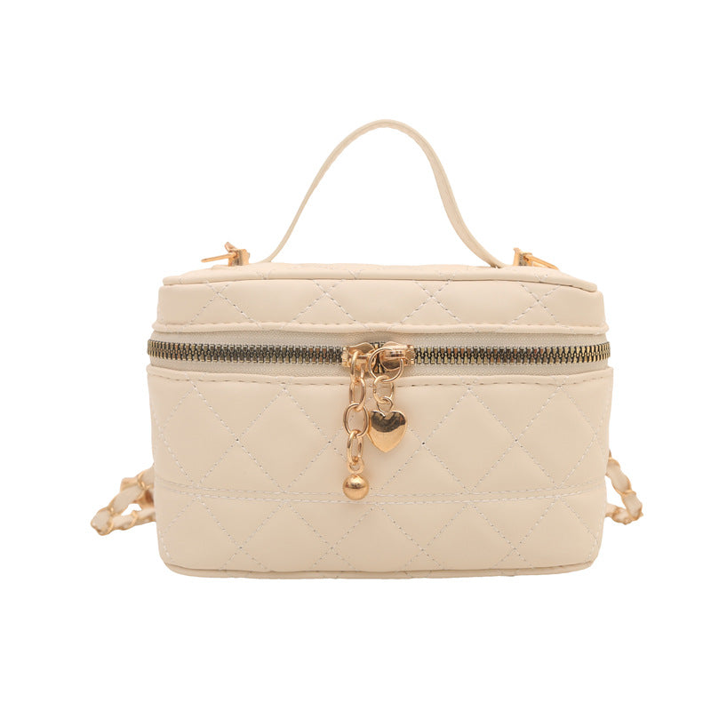 Elegante gesteppte Mini-Handtasche für Damen mit abnehmbarem Schulterriemen