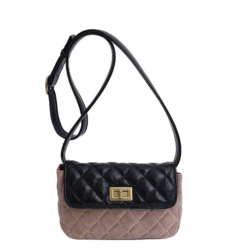 Damen elegante Schultertasche mit matter Oberfläche und strukturiertem Design