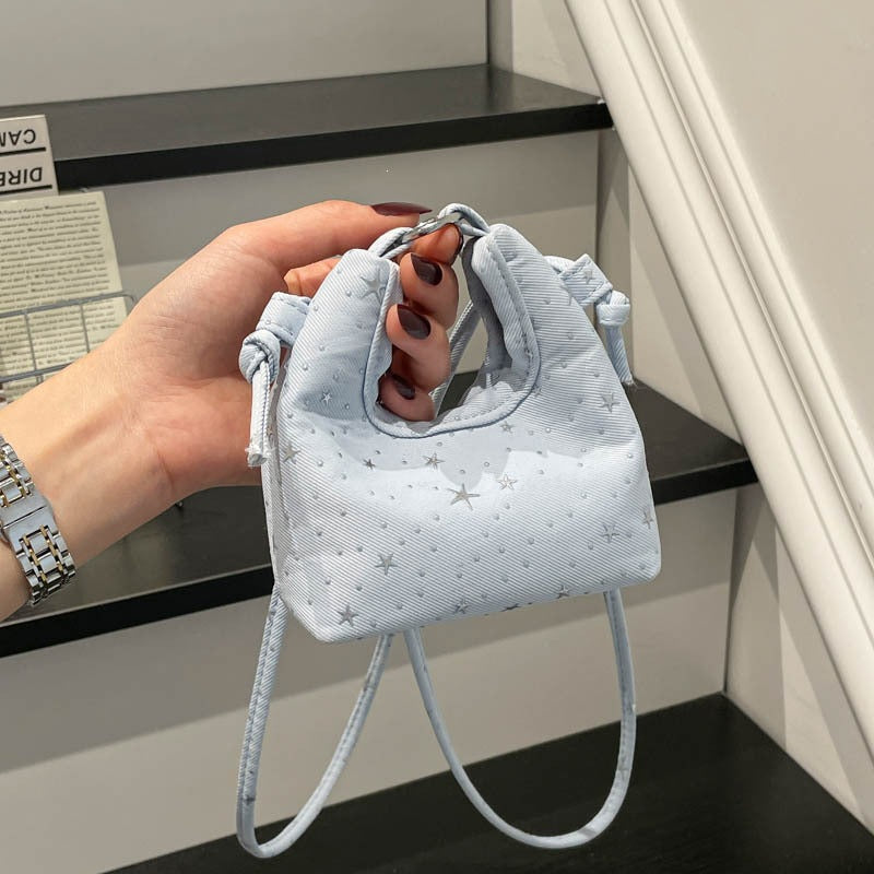 Frauen Mini Crossbody Tasche mit Sternmuster