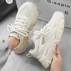 Damen Sportliche Sneakers mit Robustem Design und Atmungsaktiven Einsätzen