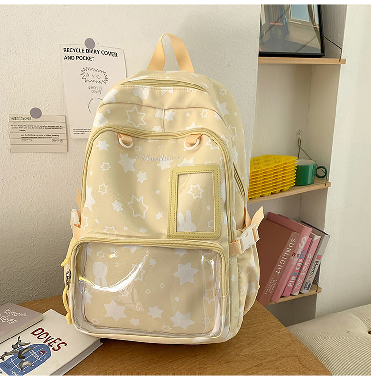 Sternmuster Transparente Front-Rucksack