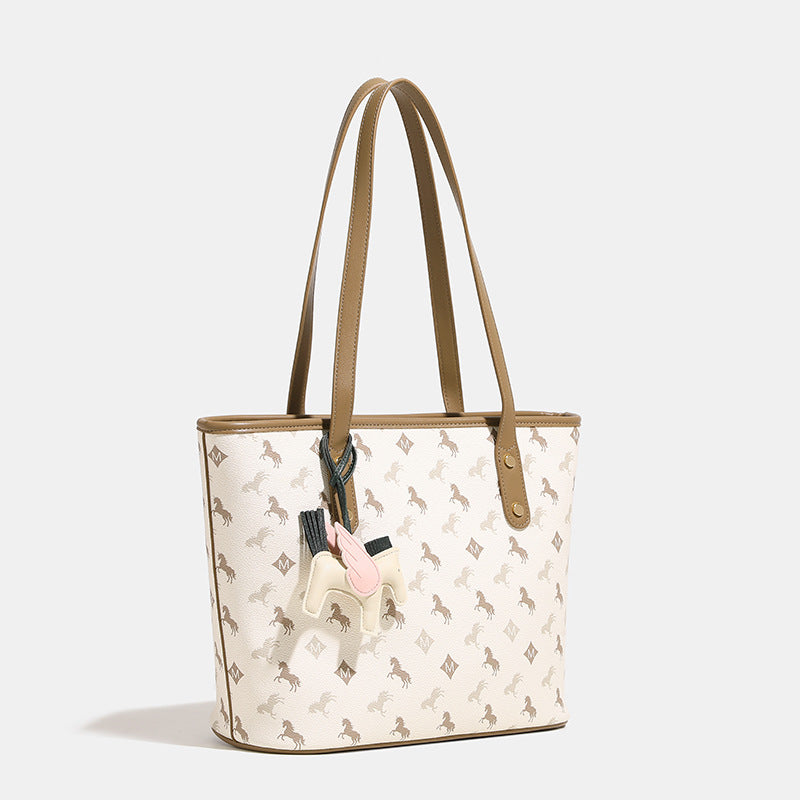 Damen Freizeit Tote Bag mit verspieltem Design und abnehmbarem Anhänger