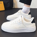 Damen elegante und zeitlose Sneakers mit atmungsaktiver Oberflächentextur