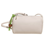 Damen Schultertasche aus hochwertigem synthetischem Leder mit buntem Kordelzug