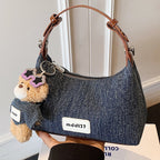 Damen Denim Mini Handtasche