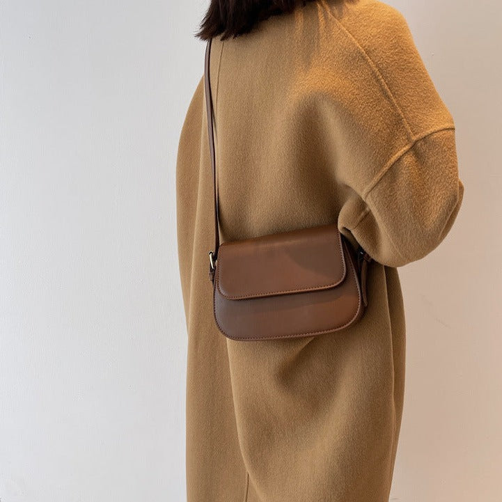 Handgefertigte Leder-Schultertasche
