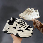 Damen Chunky Sneakers mit stylischem Design und atmungsaktiver Obermaterialstruktur