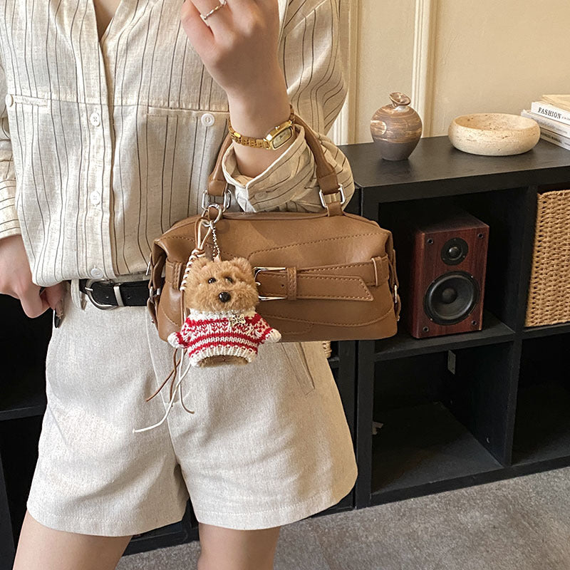 Damen Mini-Handtasche mit charmantem Tieranhänger
