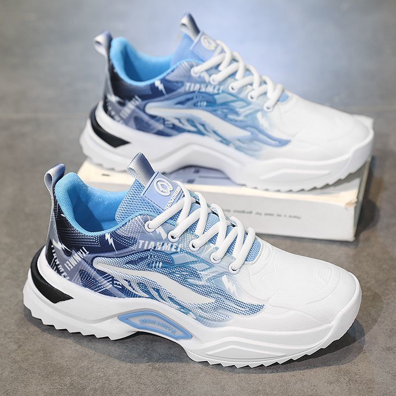 Damen Sport Sneakers mit modernem grafischem Design und rutschfester Sohle