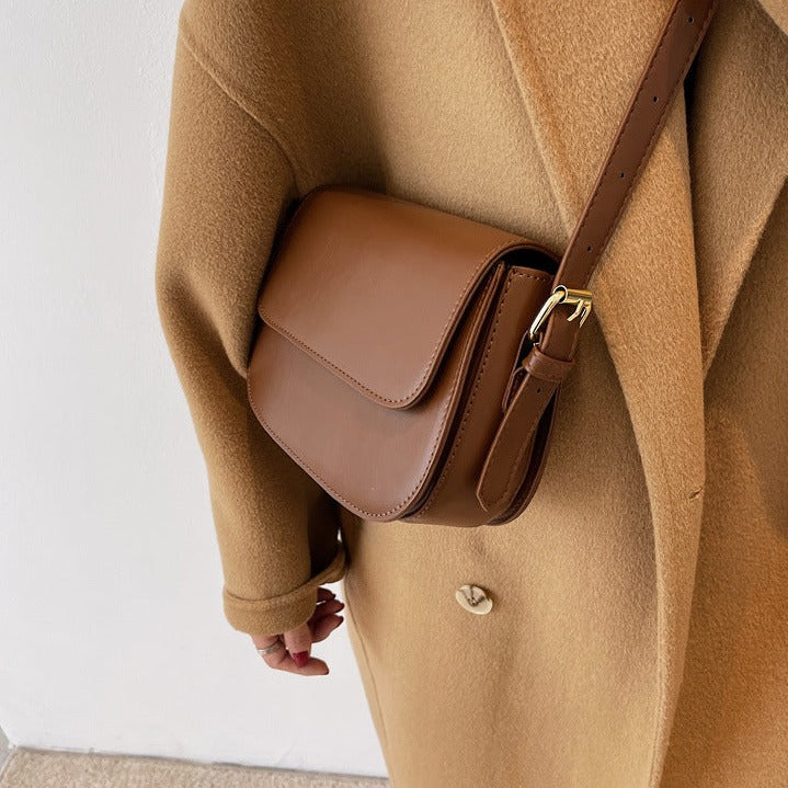 Handgefertigte Leder-Schultertasche