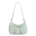 Damen elegante Mini-Handtasche mit verspieltem Kordelzug