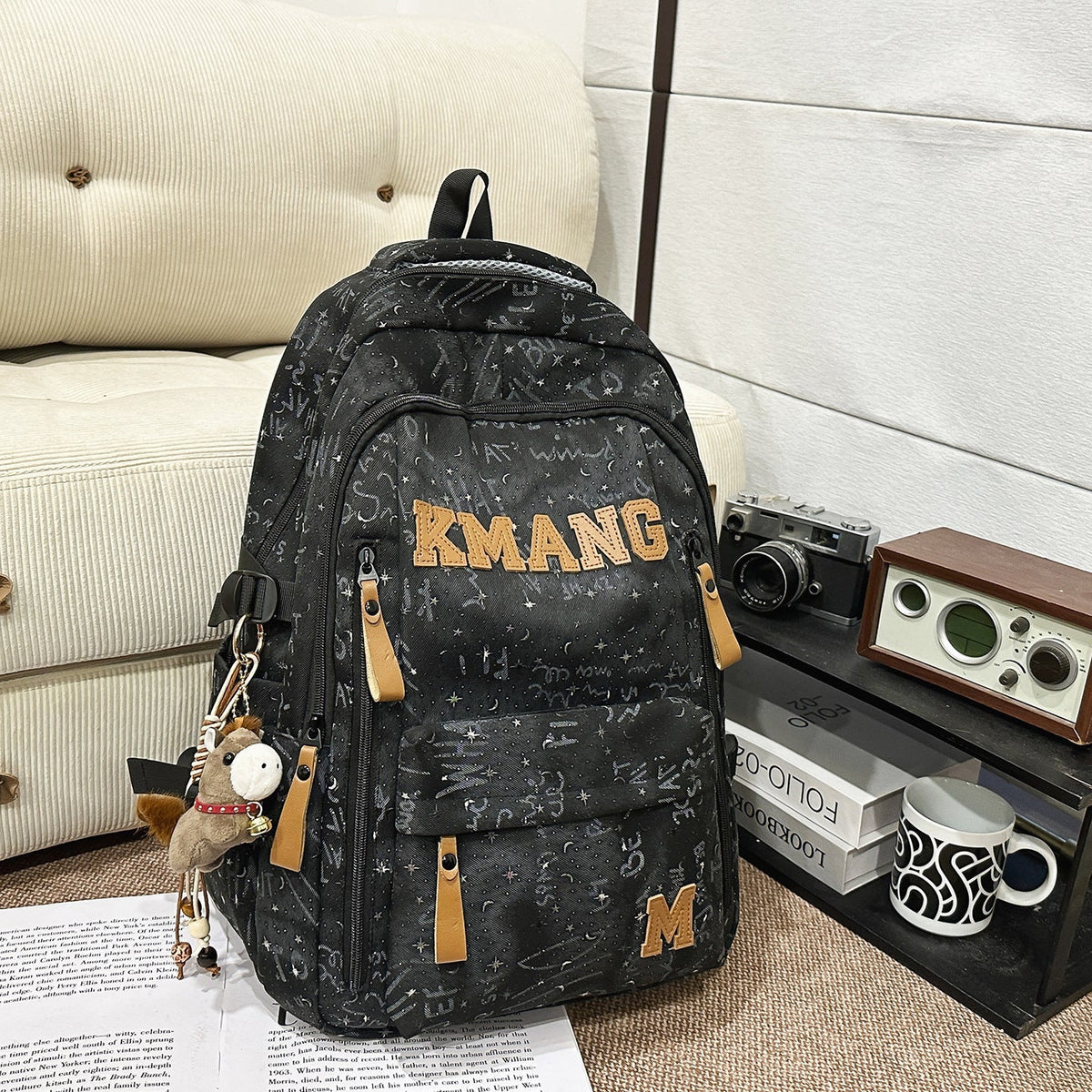 Lässiger Canvas-Schulrucksack