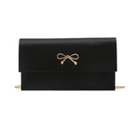 Damen elegante Clutch im minimalistischen Design mit goldenen Akzenten