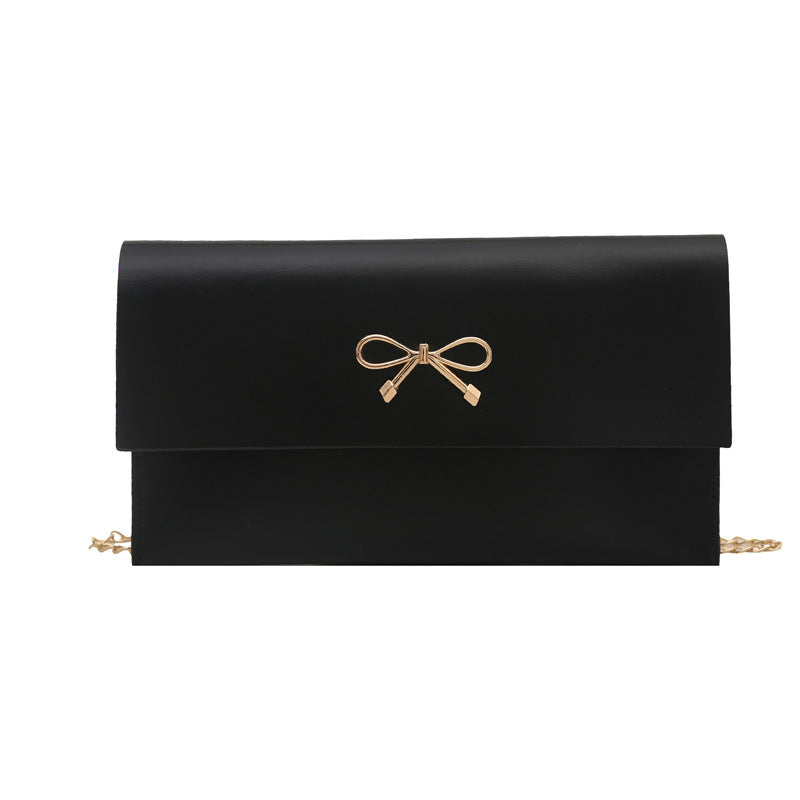 Damen elegante Clutch im minimalistischen Design mit goldenen Akzenten