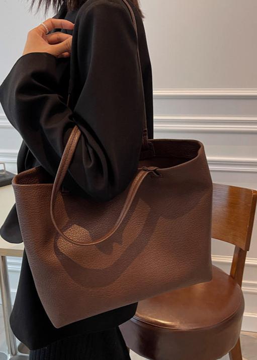 Geräumige Damen-Schultertasche aus weichem Leder