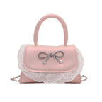 Damen Mini-Handtasche mit Rüschendetail