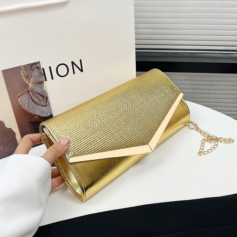 Damen elegante Clutch-Tasche mit Glitter-Akzent