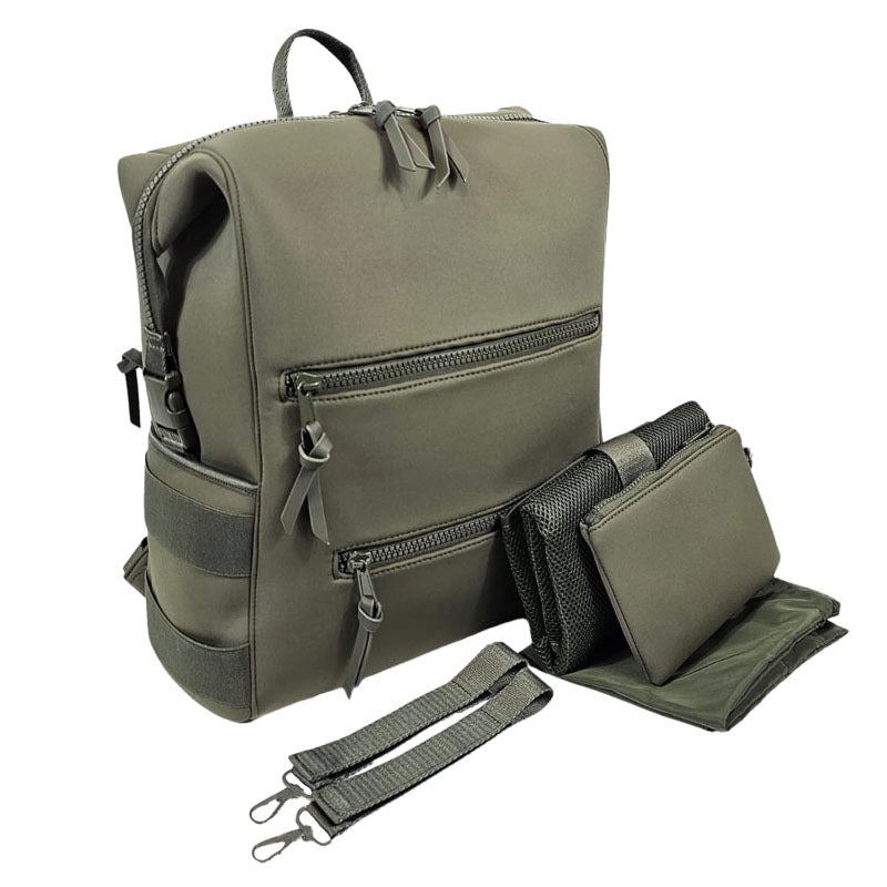 Multifunktionaler Rucksack mit integrierten Organisationsfächern und abnehmbarem Fächer-System