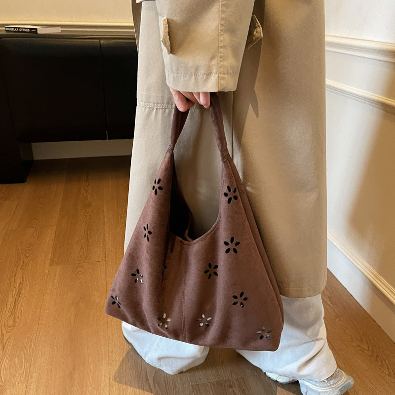 Damen-Hobo-Tasche mit floralem Akzent und praktischem Mini-Brieftasche