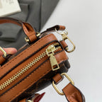 Damen Mini-Handtasche mit luxuriösen Akzenten und verstellbarem Schultergurt