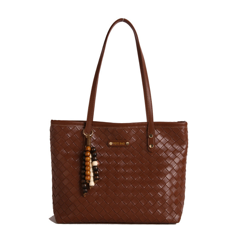 Damen elegante geflochtene Tote Bag