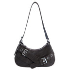 Damenmode Schultertasche aus weichem Wildleder mit einzigartiger Applikation