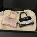 Damen Mini-Handtasche mit Rüschendetail