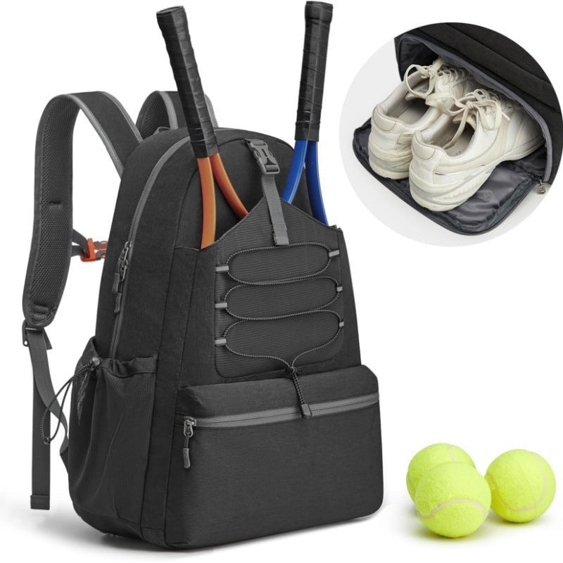 Sportlicher Tennis-Rucksack mit separatem Schuhfach und umfassenden Taschenfunktionen