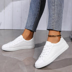Damen atmungsaktive Sneaker mit strukturierter Oberflächenverarbeitung