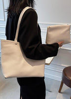 Geräumige Damen-Schultertasche aus weichem Leder