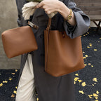 Damen elegante Tote Bag mit modernem Verschluss