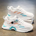 Damen Atmungsaktive Leichte Sneakers mit Stabiler Sohle