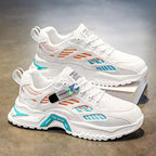 Damen Atmungsaktive Leichte Sneakers mit Stabiler Sohle