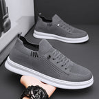 Damen Bequeme Strick-Sneaker mit Atmungsaktiver Oberfläche