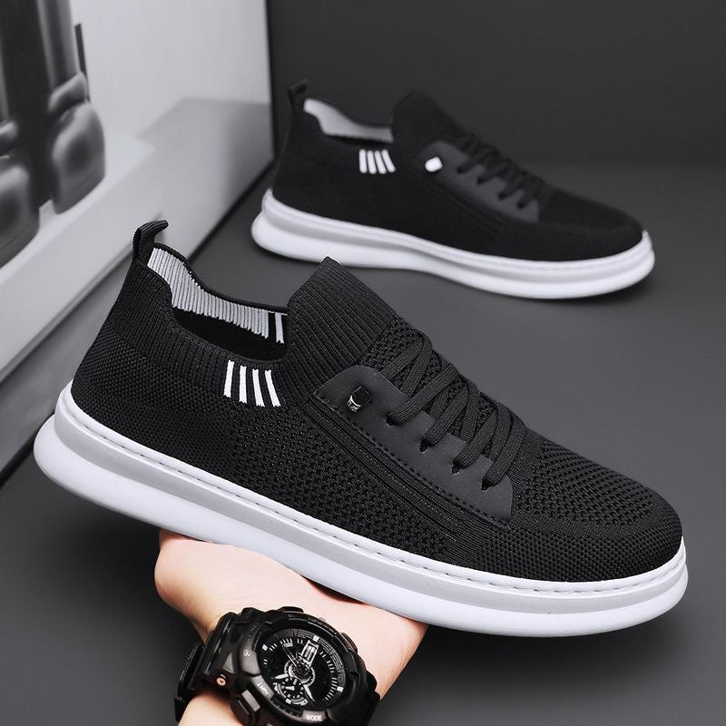 Damen Bequeme Strick-Sneaker mit Atmungsaktiver Oberfläche