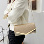 Damen elegante Clutch-Tasche mit Glitter-Akzent