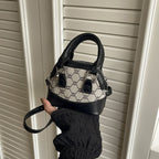 Damen Designer Mini-Handtasche mit strukturiertem Obermaterial