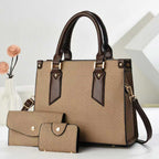 Damentasche mit strukturiertem Design und abnehmbarem Clutch