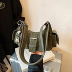Damen Schultertasche im modernen Design mit praktischen Fächern
