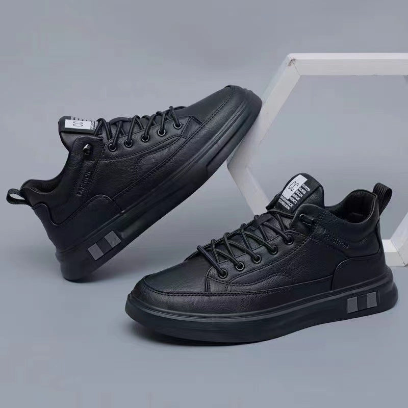 Damen sportliche Leder-Sneaker mit atmungsaktiver Sohle