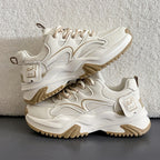 Damen Chunky Sneakers mit stylischem Design und atmungsaktiver Obermaterialstruktur