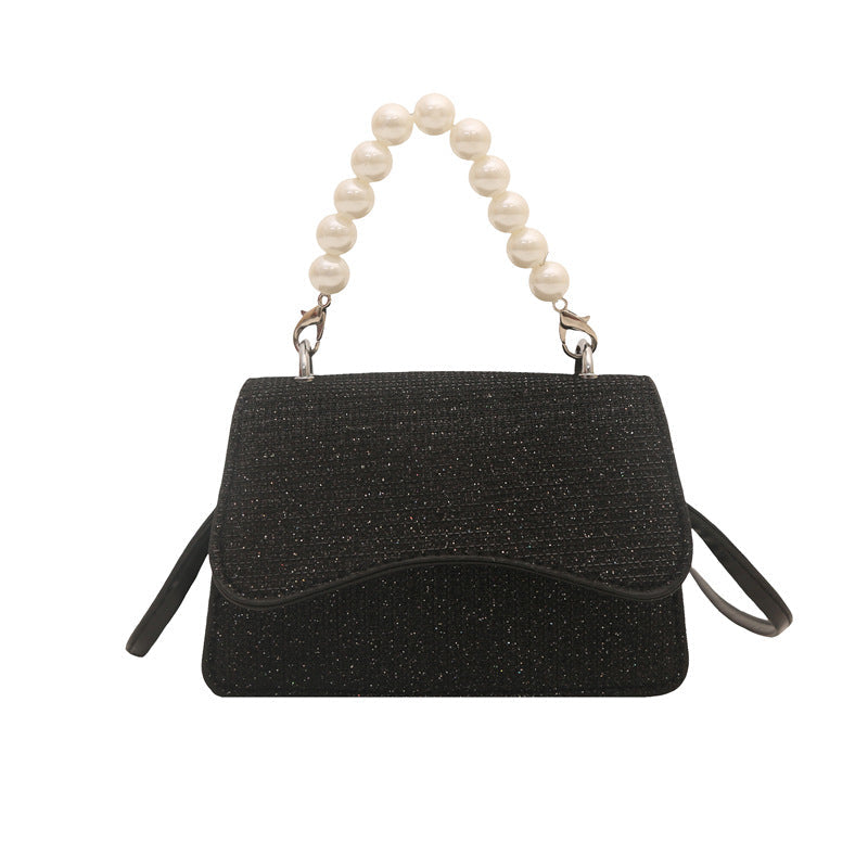 Damen Mini-Handtasche mit Perlenakzent