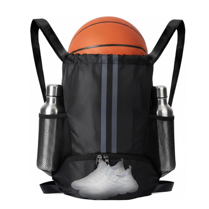 Sportlicher Rucksack mit Schuhfach und Wasserflaschenhaltern