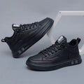 Damen sportliche Leder-Sneaker mit atmungsaktiver Sohle