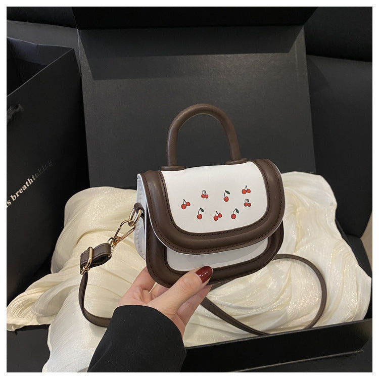 Damen Mini-Handtasche mit verspieltem Kirschmotiv