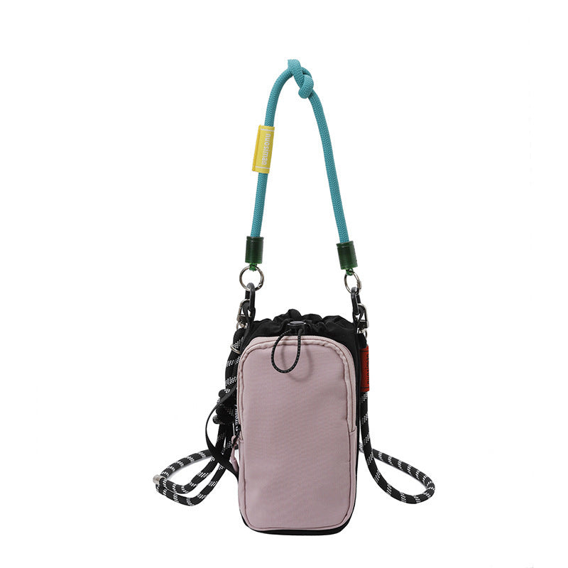 Damen multifunktionale Mini-Crossbody-Tasche aus strapazierfähigem Material mit verstellbarem Schultergurt