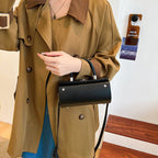Damen elegante Schultertasche mit abnehmbaren Schulterriemen