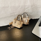 Damen Mini-Handtasche mit aufwendigem Strukturdesign